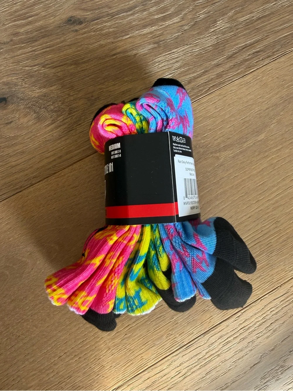 Baseball Lifestyle 101 - Rain Delay - Performance Socks - 3 pack - NWT